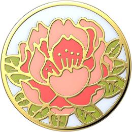 PopSockets PopSockets Avtagbart Grip med Ställfunktion Premium Enamel Blooming Peony Pink - Teknikhallen.se