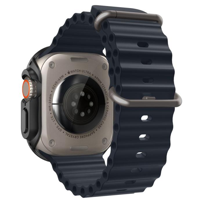 Bild 5, Spigen Spigen Apple Watch Ultra 49 mm Skal Thin Fit Svart - Teknikhallen.se