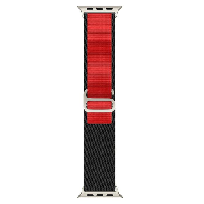 Bild 3, ColorPop Apple Watch 38/40/41/42 mm Armband Alpine Pro Loop Svart/Röd - Teknikhallen.se