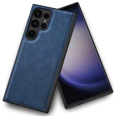  Galaxy S24 Ultra L&auml;derbelagt Hybrid Skal Bl&aring; - Teknikhallen.se