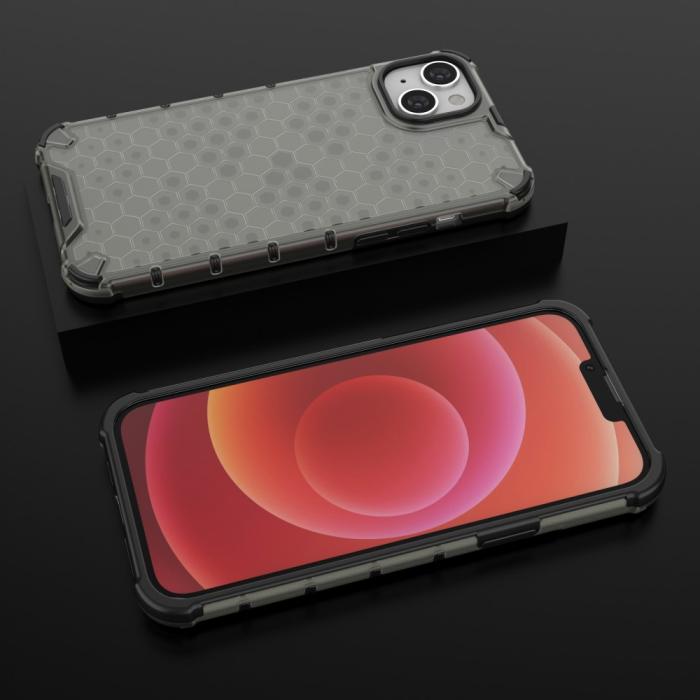 Bild 4,  iPhone 15 Plus Skal Honeycomb Shockproof Svart - Teknikhallen.se