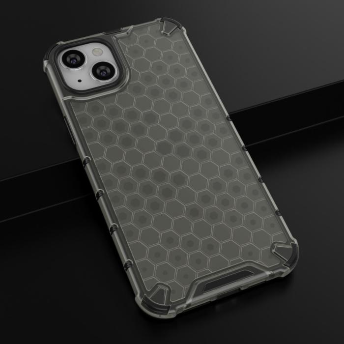 Bild 5,  iPhone 15 Plus Skal Honeycomb Shockproof Svart - Teknikhallen.se