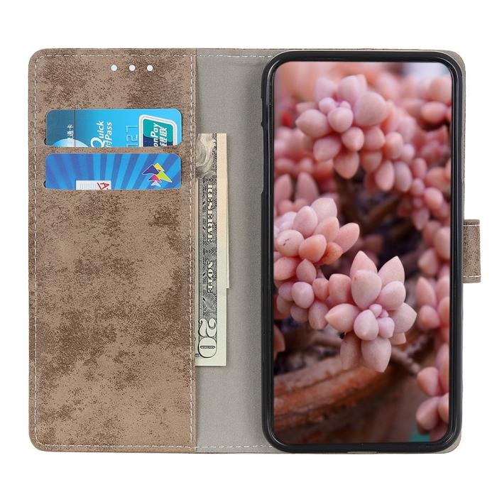 Bild 5,  Samsung Galaxy S22 Plus Fodral Retro Läder Khaki - Teknikhallen.se