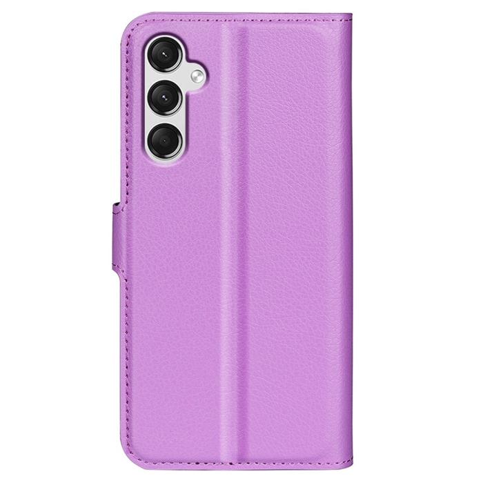 Bild 6,  Samsung Galaxy A25 5G Fodral Litchi Läder Lila - Teknikhallen.se