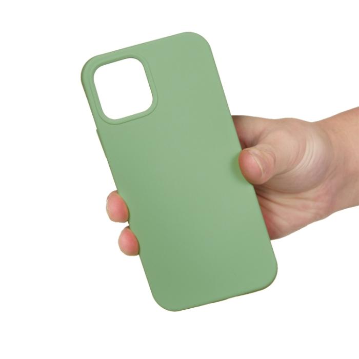 Bild 4,  iPhone 15 Pro Skal Silikon Grön - Teknikhallen.se