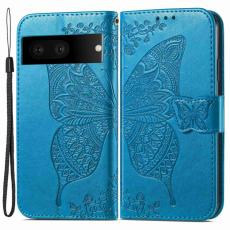  Google Pixel 7 Fodral Fj&auml;ril Tryck Bl&aring; - Teknikhallen.se