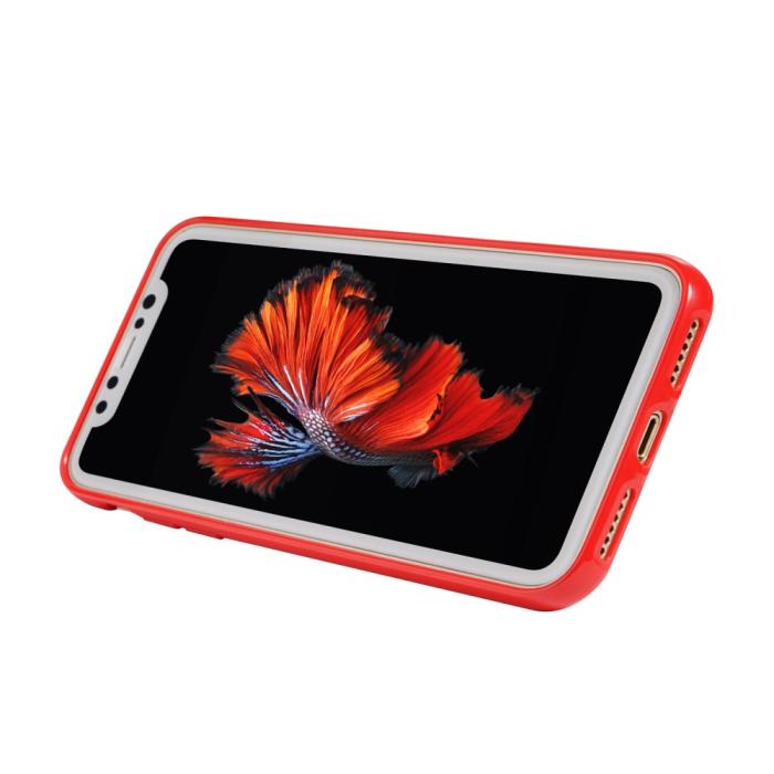 Bild 4, SULADA iPhone X/Xs - SULADA Marmor Skal - Röd - Teknikhallen.se