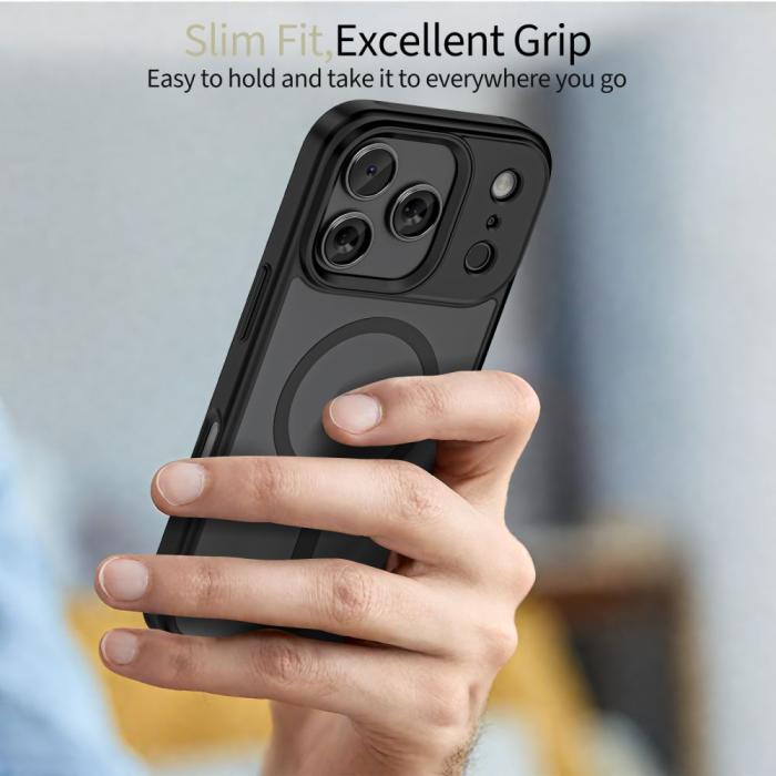 Bild 5, Tech-Protect Tech-Protect iPhone 17 Pro Skal MagSafe MagMat XT 4-SET Svart - Teknikhallen.se