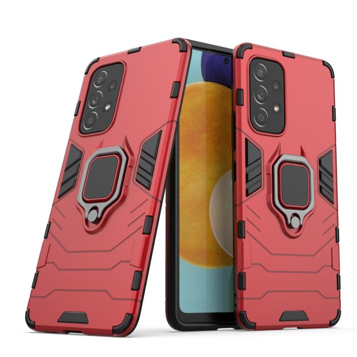 Bild 4,  Samsung Galaxy A53 5G Skal Ring Armor Hybrid Röd - Teknikhallen.se