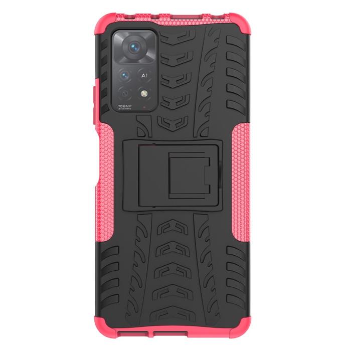 Bild 2,  Xiaomi Redmi Note 11 Pro 5G Skal Stöttåligt med Stöd Rosa - Teknikhallen.se
