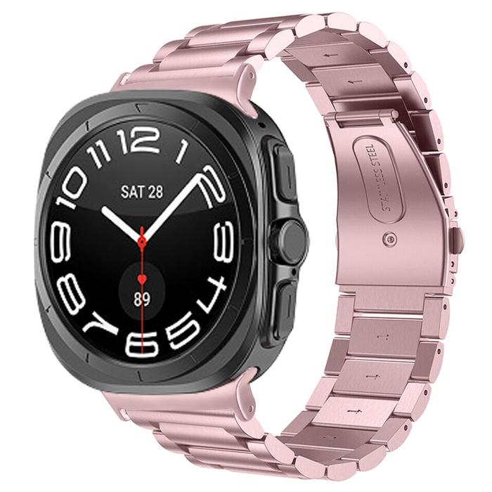 Bild 3,  Galaxy Watch Ultra (2025) / 47 mm Klockarmband Rostfritt Stål Rosa - Teknikhallen.se