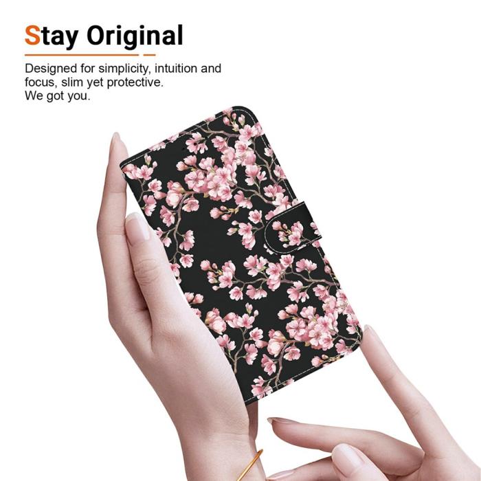 Bild 4,  Samsung Galaxy A27 5G Fodral Läder Blommor Rosa - Teknikhallen.se