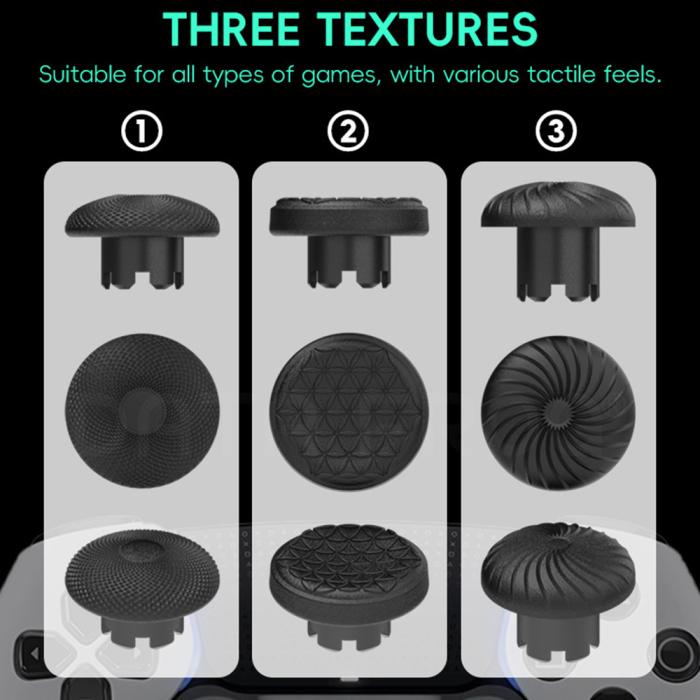 Bild 5, DATA FROG DATA FROG 8-PACK Thumb Grip För PS5/PS4/Xbox/Switch Röd - Teknikhallen.se