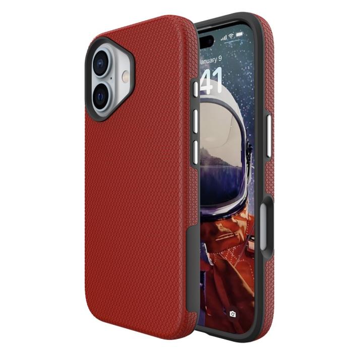 Bild 2,  iPhone 16 Plus Skal Xtreme Shockproof Hybrid Röd - Teknikhallen.se