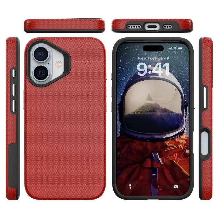 Bild 3,  iPhone 16 Plus Skal Xtreme Shockproof Hybrid Röd - Teknikhallen.se