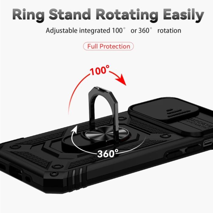 Bild 4,  iPhone 14 Plus Skal CamShield Hybrid Ring Svart - Teknikhallen.se