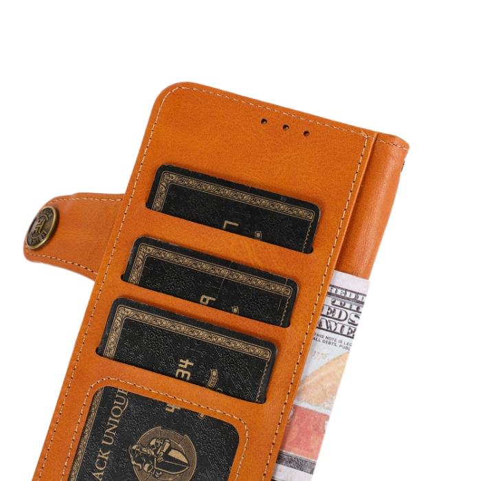 Bild 5, KHAZNEH KHAZNEH Samsung Galaxy S22 Fodral Läder Brun - Teknikhallen.se
