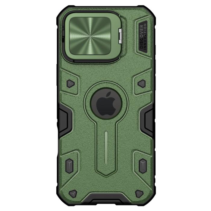 Bild 2, NILLKIN NILLKIN iPhone 16 Pro Max Skal Camshield Armor Grön - Teknikhallen.se