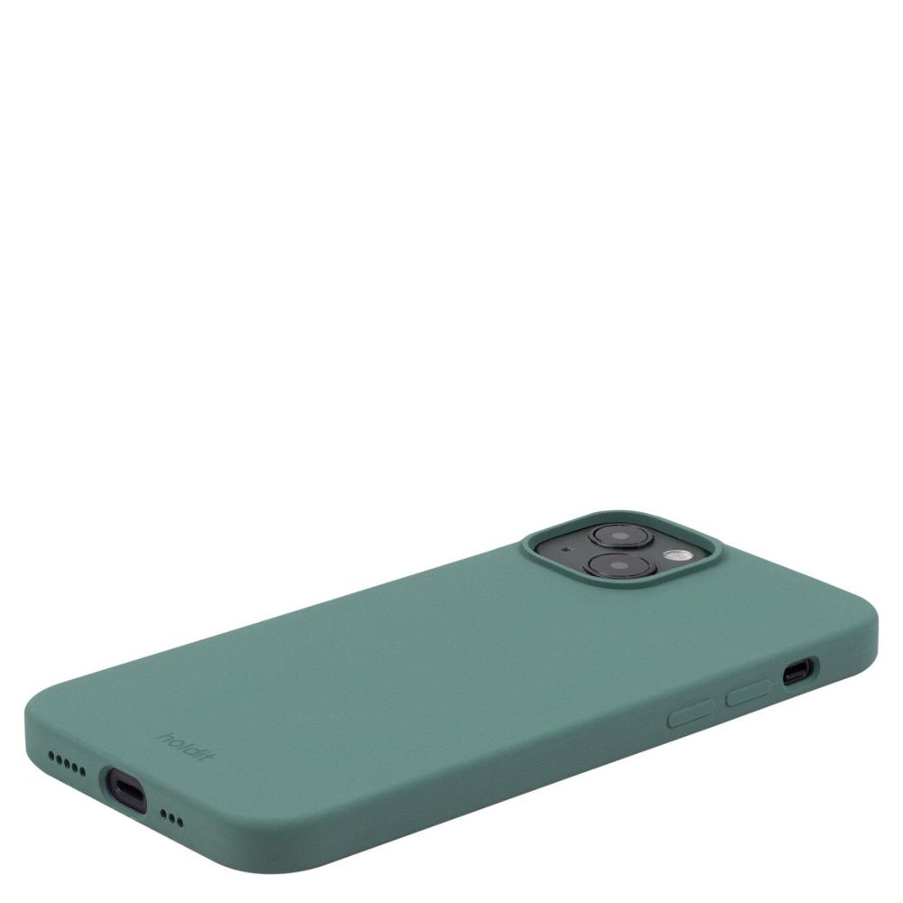 holdit holdit iPhone 15 Plus Mobilskal Silikon Moss Green - Teknikhallen.se