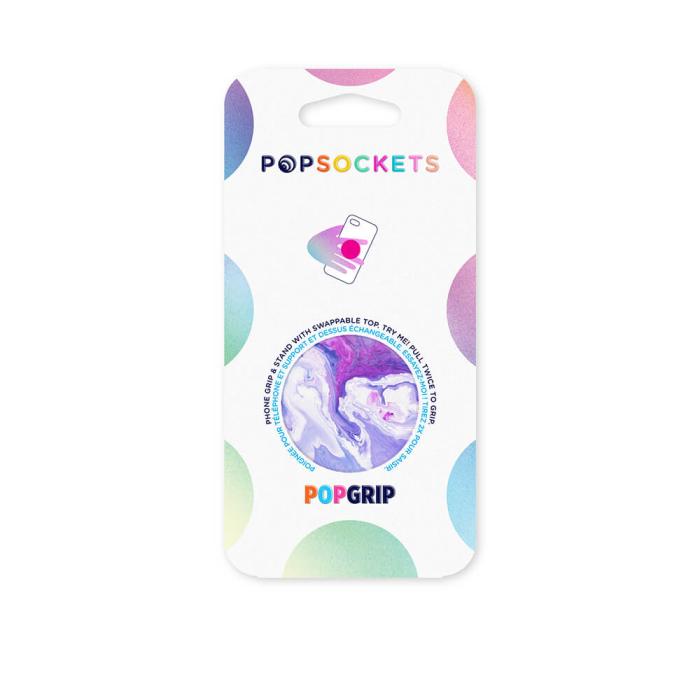 Bild 2, PopSockets PopSockets Avtagbart Grip med Ställfunktion Lavender Flow - Teknikhallen.se