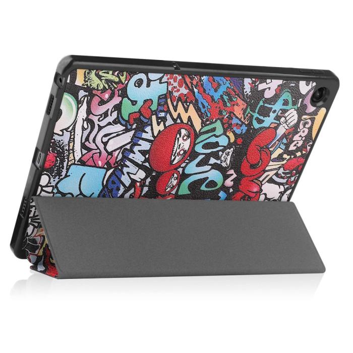 Bild 5,  Lenovo Tab M10 Plus Gen 3 Fodral Tri-Fold Grafitti - Teknikhallen.se
