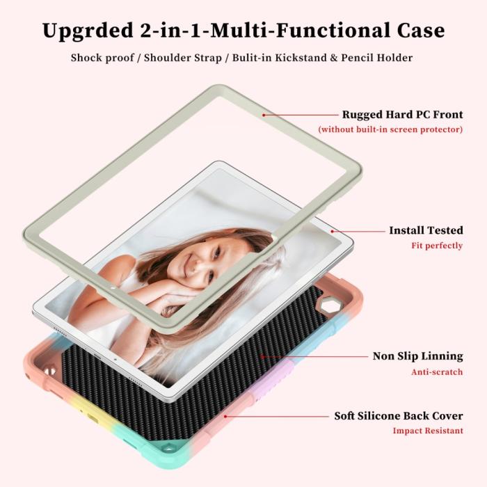 Bild 3,  Samsung Galaxy Tab A9 Plus Fodral Butterfly Shockproof Hybrid - Teknikhallen.se