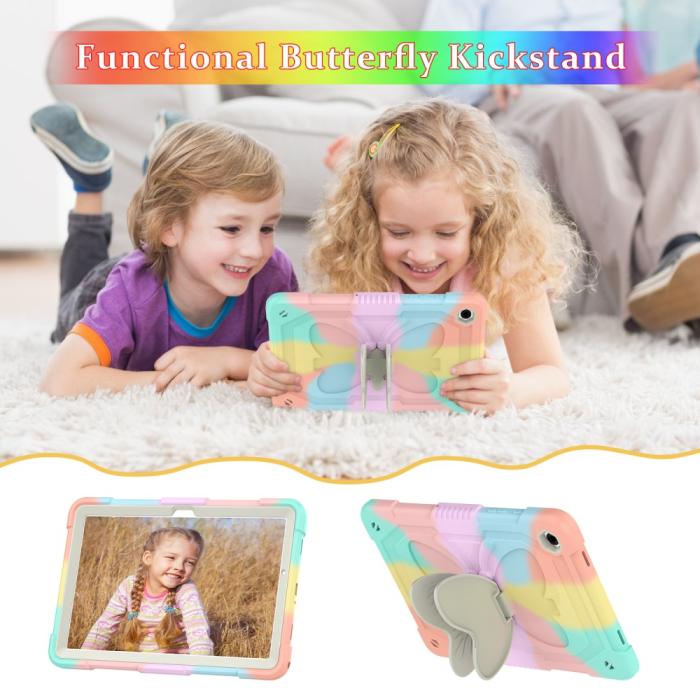 Bild 4,  Samsung Galaxy Tab A9 Plus Fodral Butterfly Shockproof Hybrid - Teknikhallen.se