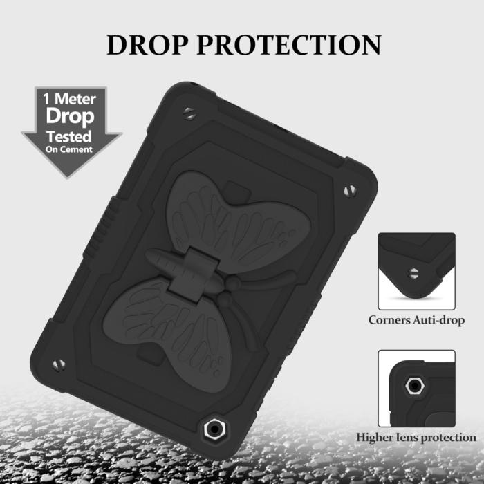 Bild 2,  Samsung Galaxy Tab A9 Plus Fodral Butterfly Shockproof Hybrid - Teknikhallen.se
