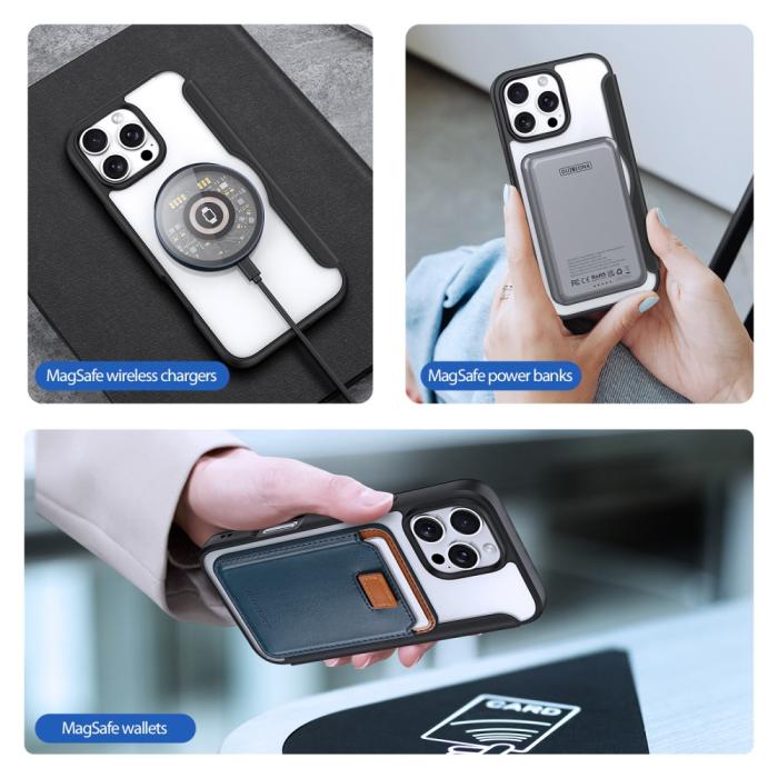 Bild 5, DUX DUCIS DUX DUCIS iPhone 16 Pro Fodral MagSafe Skin X Pro Svart - Teknikhallen.se