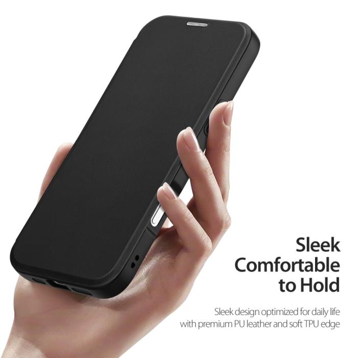 Bild 6, DUX DUCIS DUX DUCIS iPhone 16 Pro Fodral MagSafe Skin X Pro Svart - Teknikhallen.se