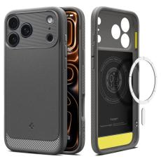 Spigen Spigen iPhone 17 Pro Skal MagSafe Rugged Armor Gr&aring; - Teknikhallen.se
