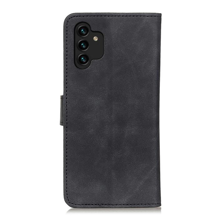 Bild 3, KHAZNEH KHAZNEH Samsung Galaxy A13 4G Fodral Retro Läder Svart - Teknikhallen.se