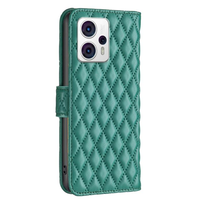 Bild 3,  Motorola Moto G13 / G23 / G53 5G Fodral Diamond Grön - Teknikhallen.se