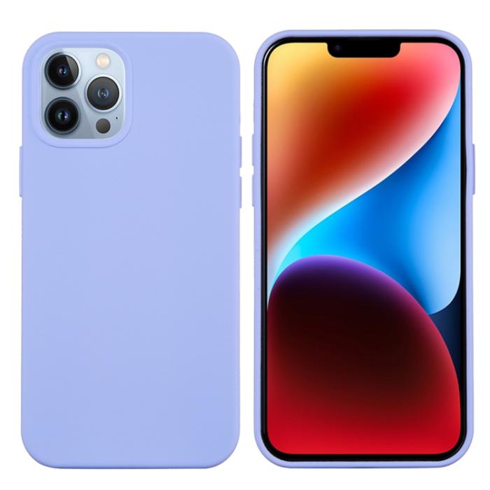 Bild 2,  iPhone 15 Pro Skal Silikon Lila - Teknikhallen.se