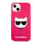 Karl Lagerfeld Karl Lagerfeld iPhone 13 Skal TPU Choupette Fluorescent Rosa - Teknikhallen.se