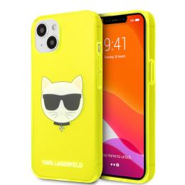 Karl Lagerfeld Karl Lagerfeld iPhone 13 Skal TPU Choupette Fluorescent Gul - Teknikhallen.se