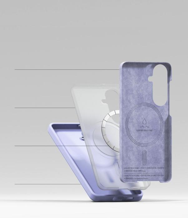 Bild 6, Ringke Ringke Samsung Galaxy S26 Skal MagSafe Silicone Lavender - Teknikhallen.se
