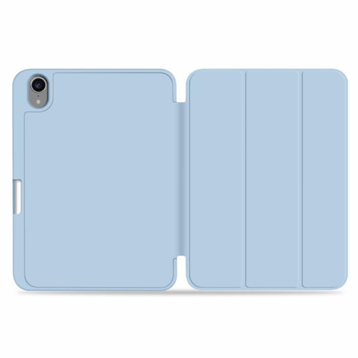 Bild 4,  iPad Mini 2024/2021 Fodral Slim Tri-Fold Pennhållare Ljus Blå - Teknikhallen.se