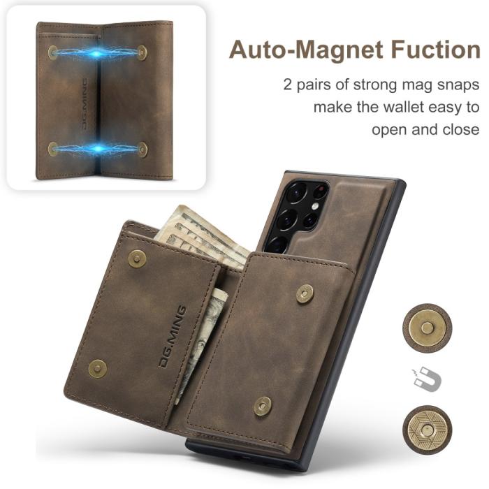 Bild 6, DG.MING DG.MING Samsung Galaxy S22 Ultra Skal 2in1 Magnetisk Avtagbart Kortfack - Teknikhallen.se