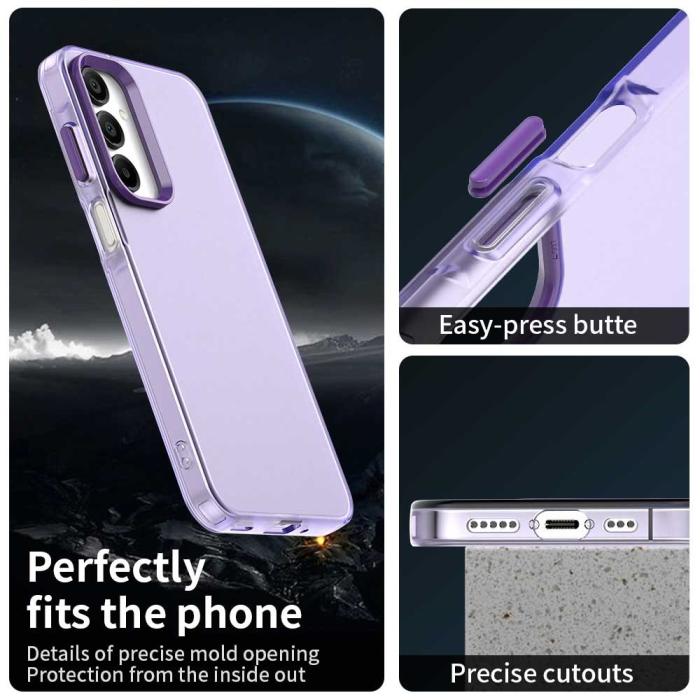 Bild 3,  Samsung Galaxy A36 5G/A56 5G Skal Hybrid Matt Lila - Teknikhallen.se