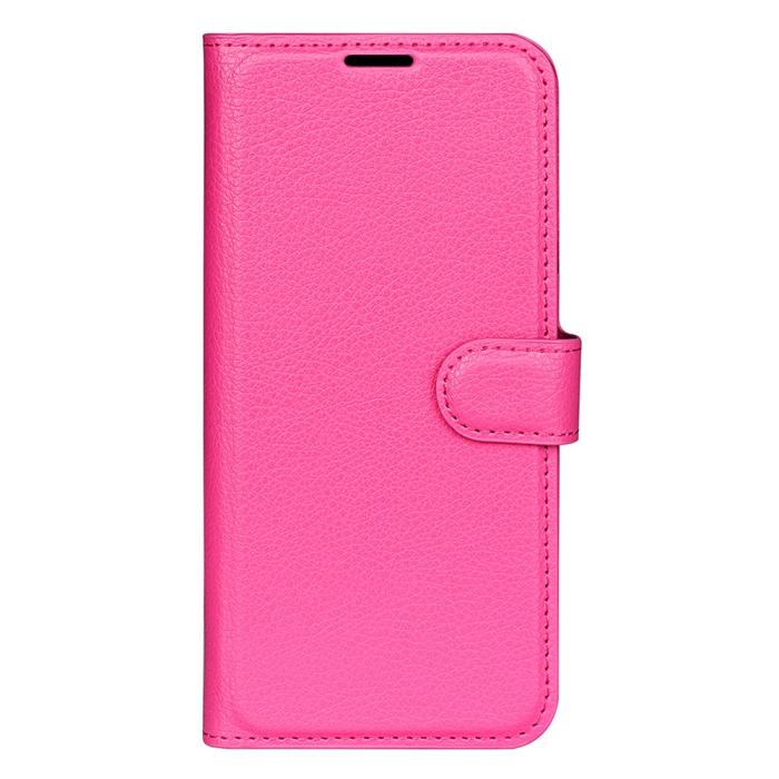 Bild 5,  Samsung Galaxy S25 Fodral Litchi Läder Rosa - Teknikhallen.se