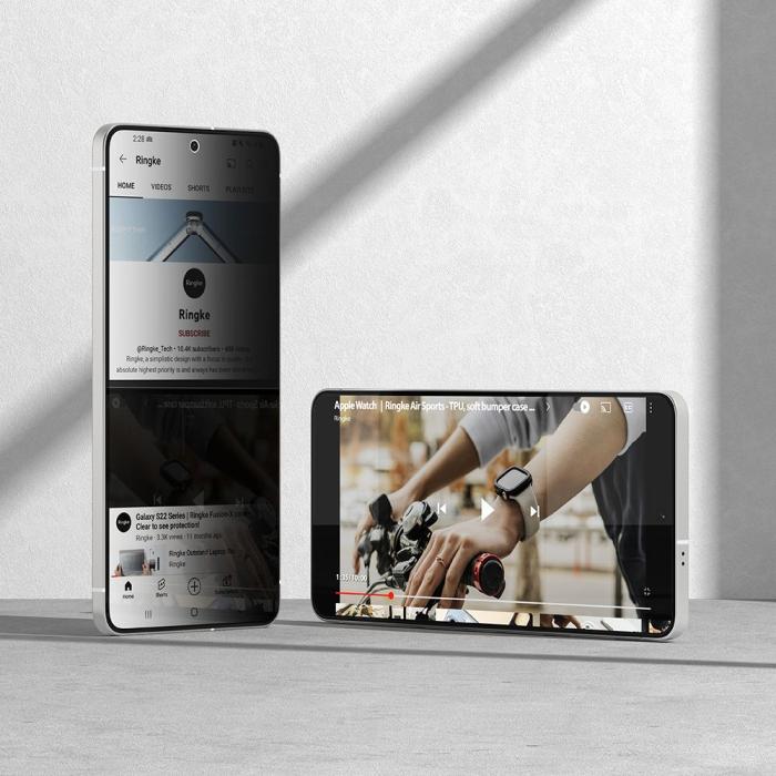 Bild 5, Ringke Ringke Galaxy S25 Edge 2-PACK Easy Slide Skärmskydd Privacy - Teknikhallen.se