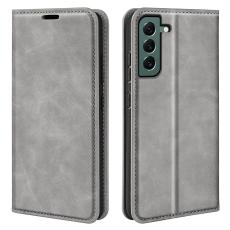  Samsung Galaxy S23 Plus Flip Fodral Skin Touch Gr&aring; - Teknikhallen.se