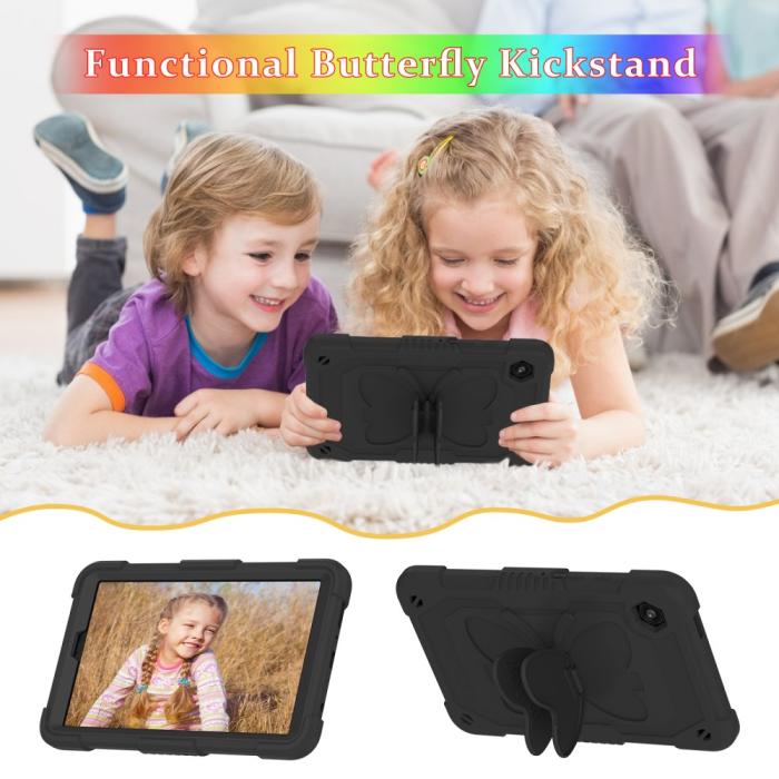 Bild 4,  Samsung Galaxy Tab A9 Fodral Butterfly Shockproof Hybrid - Teknikhallen.se