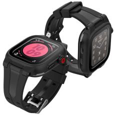 ShellBox ShellBox Armband Apple Watch 42 mm Vattent&auml;tt Skal Svart - Teknikhallen.se