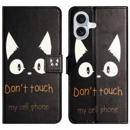  iPhone 16 Fodral Med Tryck Dont Touch Katt - Teknikhallen.se