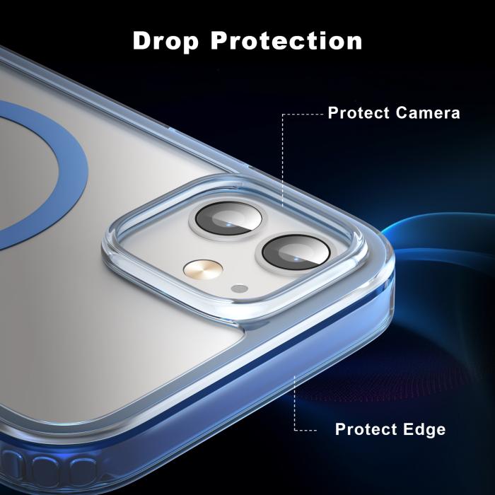 Bild 4, ColorPop ColorPop iPhone 12/12 Pro Skal CH MagSafe Transparent/Vit - Teknikhallen.se
