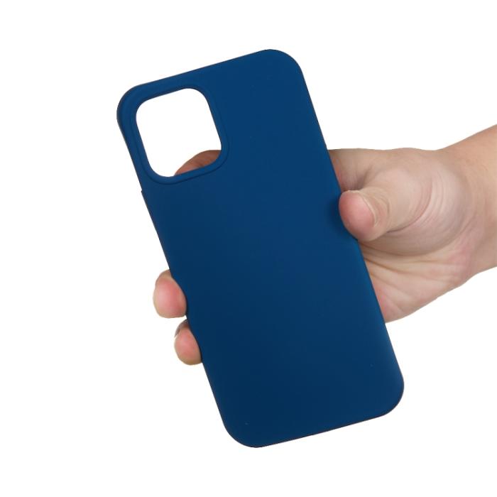 Bild 4,  iPhone 15 Pro Skal Silikon Mörk Blå - Teknikhallen.se