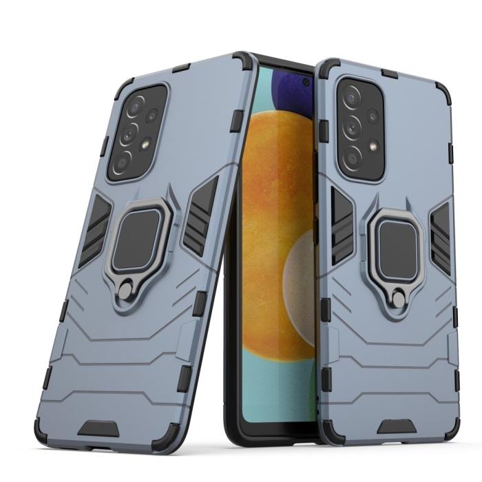 Bild 4,  Samsung Galaxy A53 5G Skal Ring Armor Hybrid Navy Blue - Teknikhallen.se