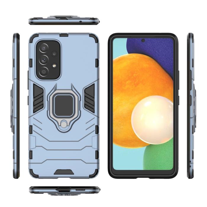 Bild 5,  Samsung Galaxy A53 5G Skal Ring Armor Hybrid Navy Blue - Teknikhallen.se
